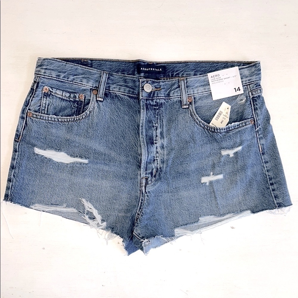 American Eagle Outfitters Women's Blue Denim Shorts sz 14 💙🌻💙